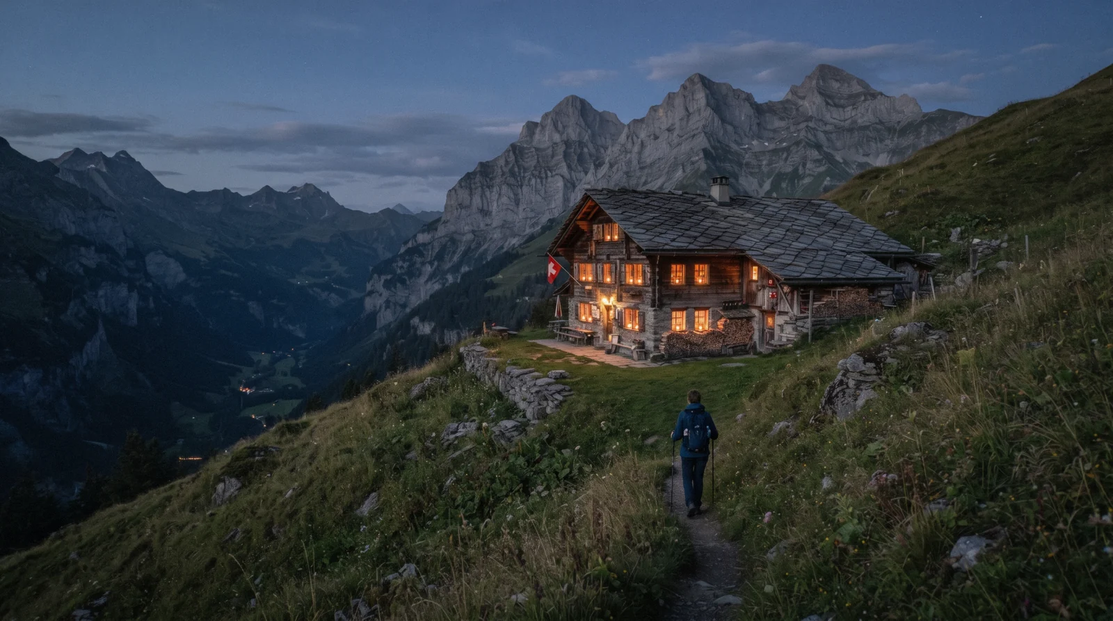 Berghotel Obersteinberg at 1,778 m at the head of the Lauterbrunnen valley