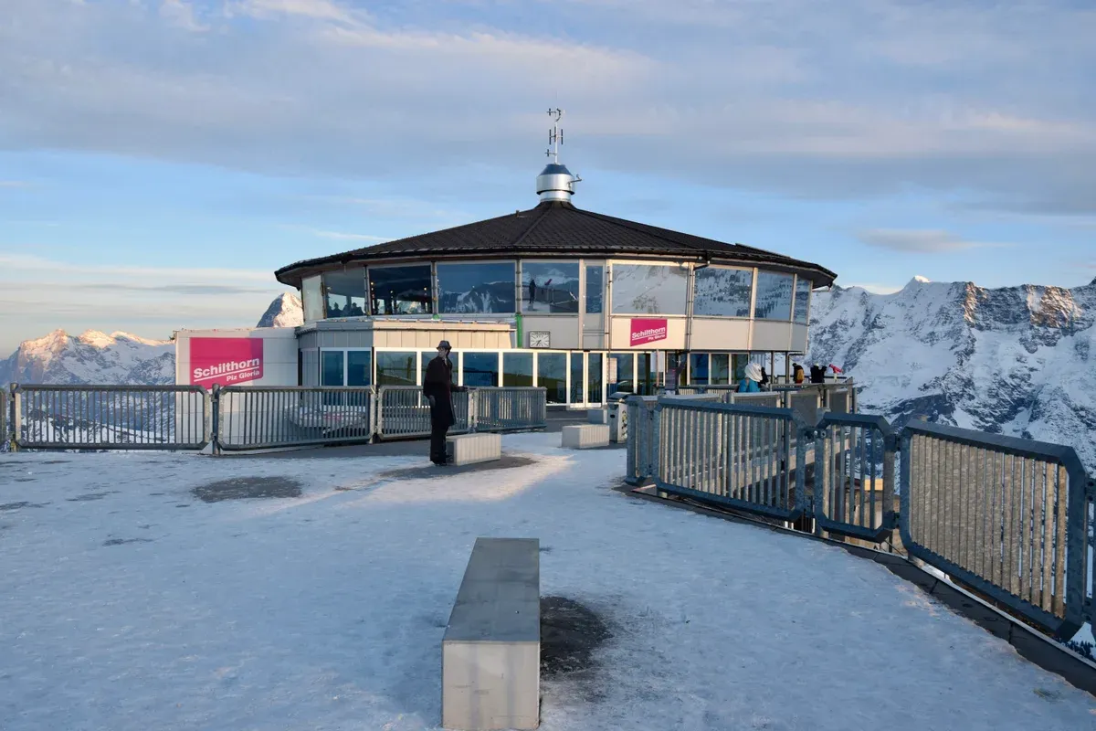 Piz Gloria, the revolving restaurant on the Schilthorn summit above Lauterbrunnen, Switzerland